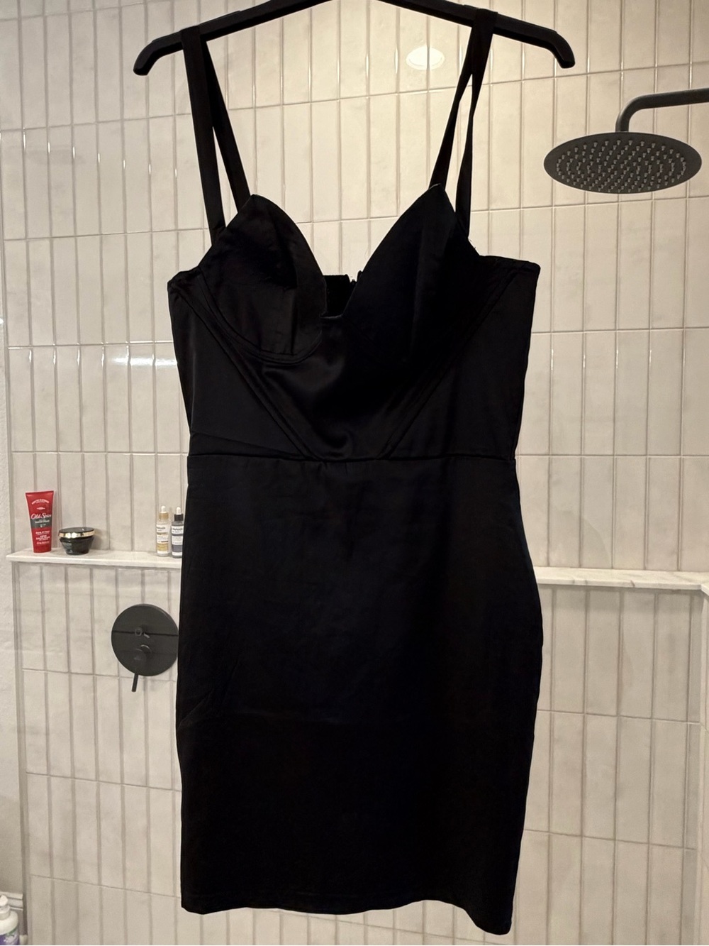 Women's Black Strappy Bodycon Dress